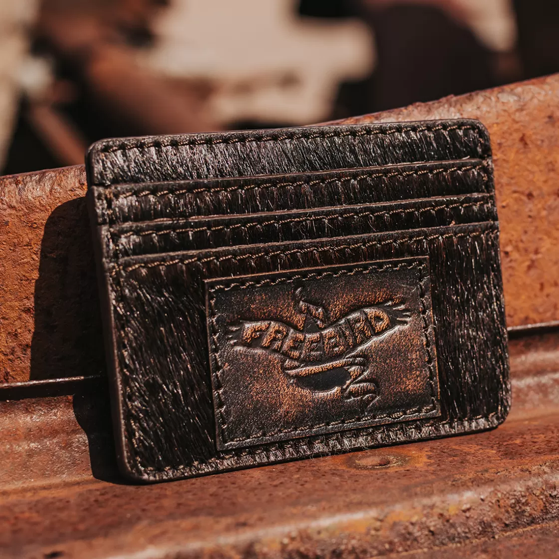 FREEBIRD STORES Cc Wallet Black New