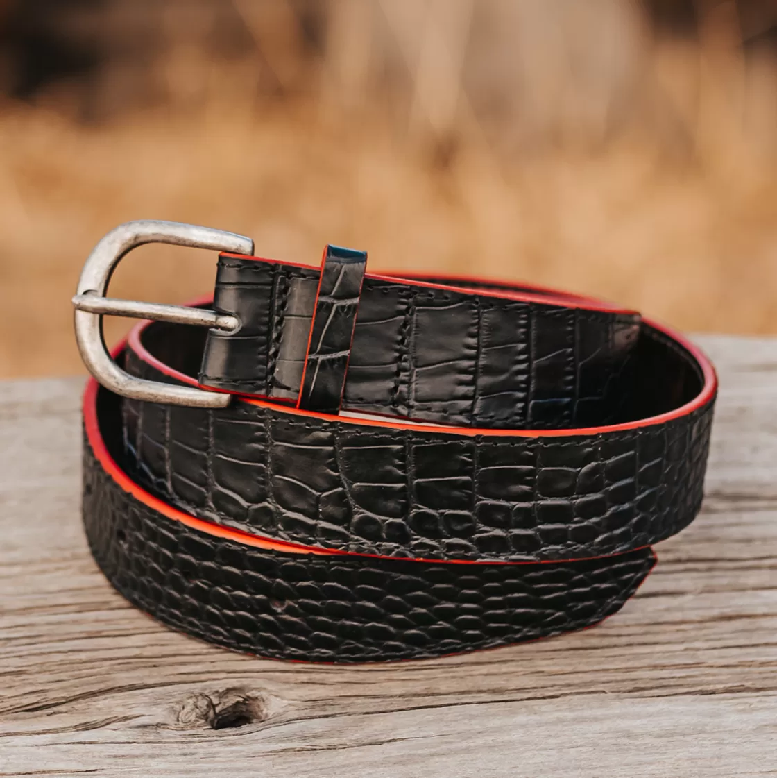 FREEBIRD STORES Classic Belt Black Croco Shop