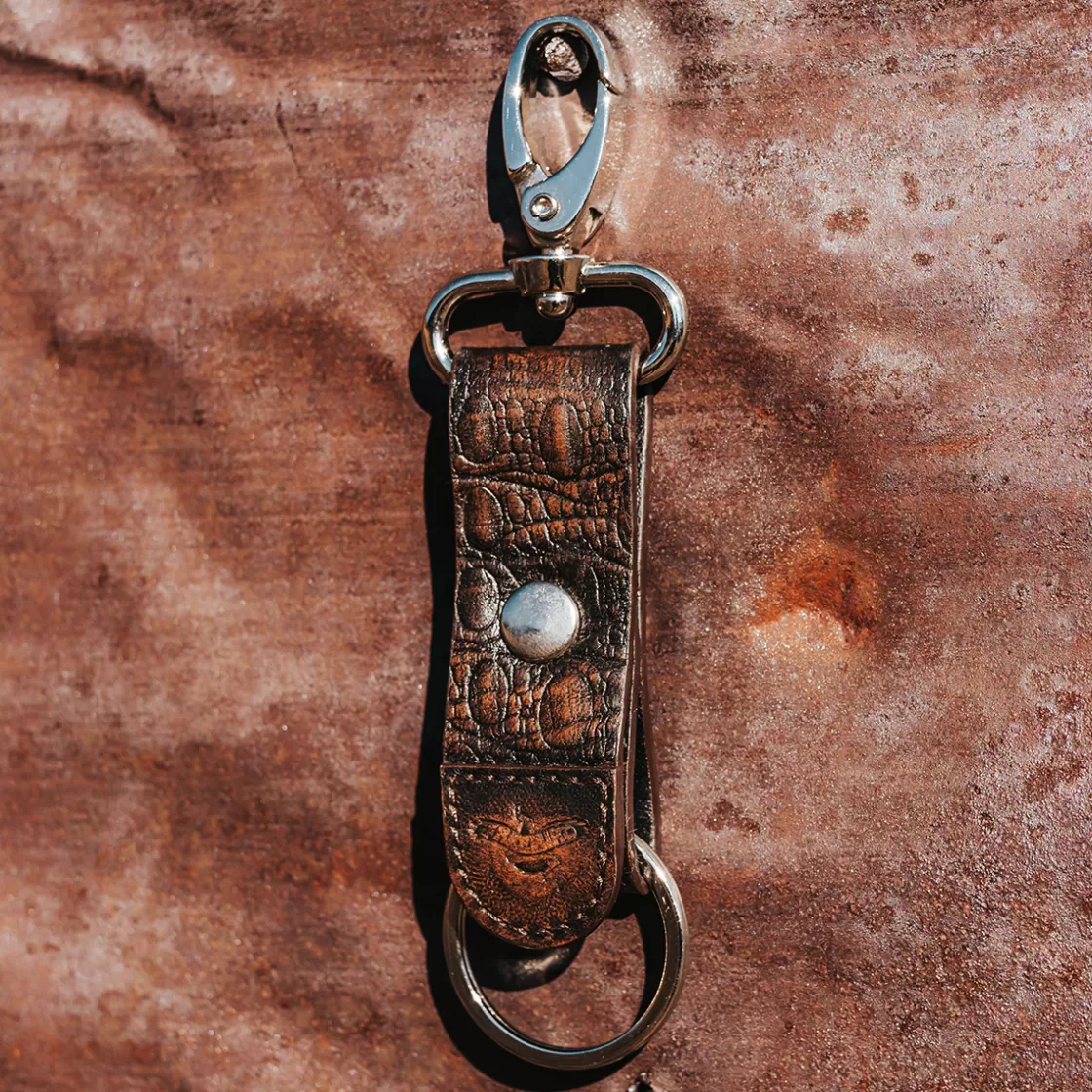 FREEBIRD STORES Key Chain Brown Distressed Cheap