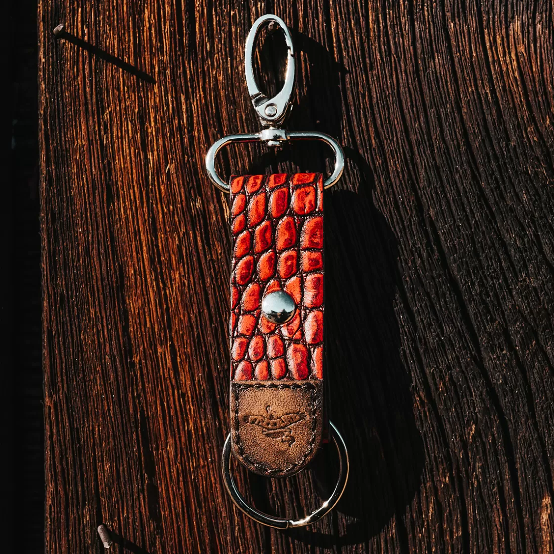 FREEBIRD STORES Key Chain Red Croco Best Sale