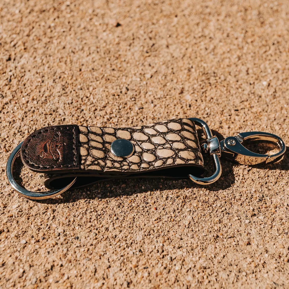 FREEBIRD STORES Key Chain Taupe Croco Online