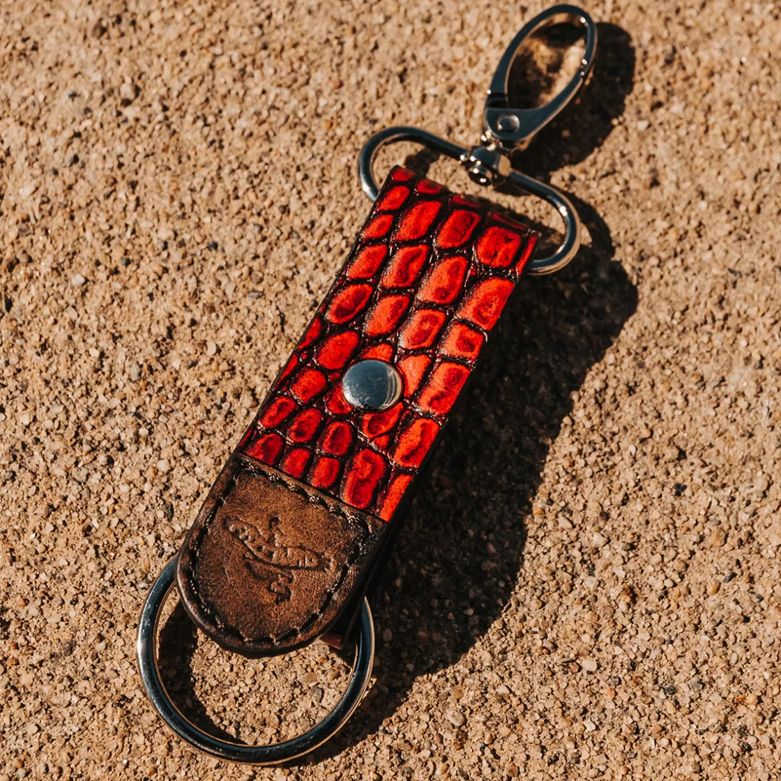 FREEBIRD STORES Key Chain Red Croco Best Sale